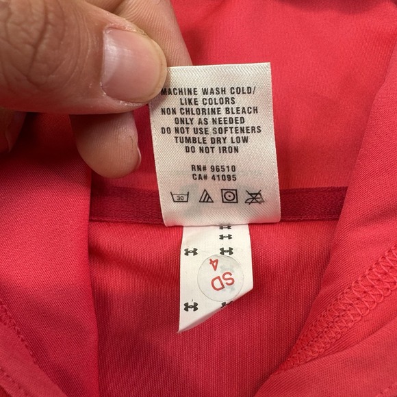 Under Armour Red Paint‎ Splatter Hoodie Men's Medium - Picture 6 of 9